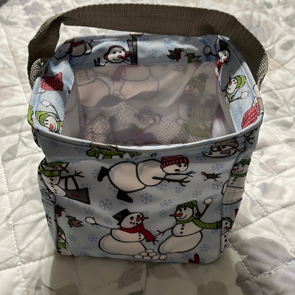 New Thirty One Little Carry All Caddy Snow Daze
